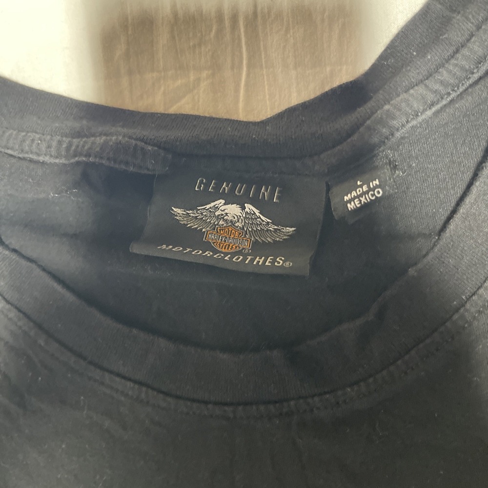 Harley Davidson Women Tshirt Size Large Ride Free Black - Picture 5 of 10